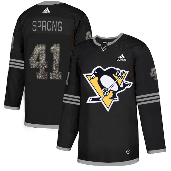 Adidas Penguins #41 Daniel Sprong Black Authentic Classic Stitched NHL Jersey Adidas Penguins #41 Daniel Sprong Black Authentic Classic Stitched NHL Jersey