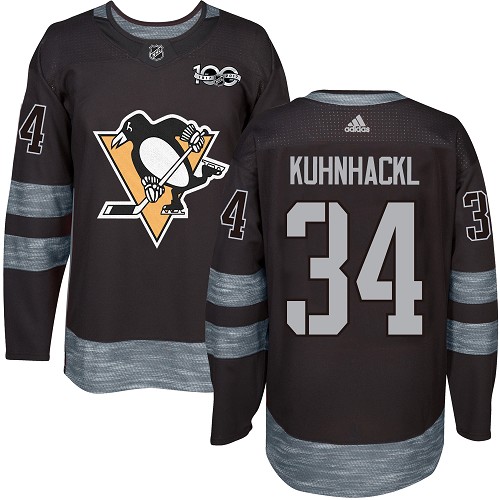 Adidas Penguins #34 Tom Kuhnhackl Black 1917-2017 100th Anniversary Stitched NHL Jersey Adidas Penguins #34 Tom Kuhnhackl Black 1917-2017 100th Anniversary Stitched NHL Jersey
