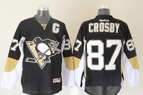 Penguins #87 Sidney Crosby Black Stitched NHL Jersey Penguins #87 Sidney Crosby Black Stitched NHL Jersey