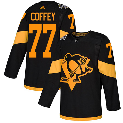 Adidas Penguins #77 Paul Coffey Black Authentic 2019 Stadium Series Stitched NHL Jersey Adidas Penguins #77 Paul Coffey Black Authentic 2019 Stadium Series Stitched NHL Jersey