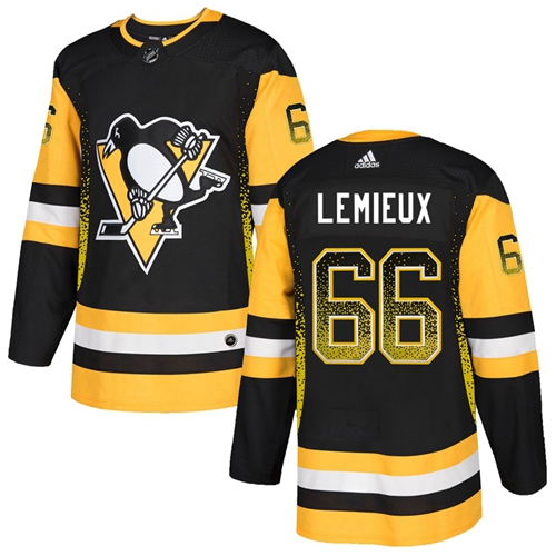 Adidas Penguins #66 Mario Lemieux Black Home Authentic Drift Fashion Stitched NHL Jersey Adidas Penguins #66 Mario Lemieux Black Home Authentic Drift Fashion Stitched NHL Jersey