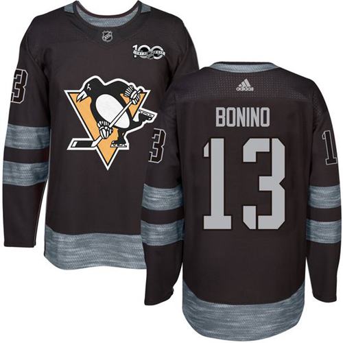 Adidas Penguins #13 Nick Bonino Black 1917-2017 100th Anniversary Stitched NHL Jersey Adidas Penguins #13 Nick Bonino Black 1917-2017 100th Anniversary Stitched NHL Jersey