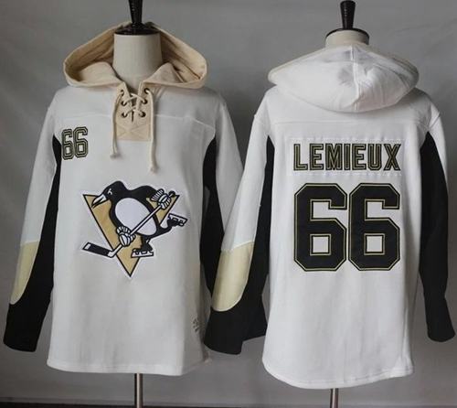 Penguins #66 Mario Lemieux White Pullover Hoodie Stitched NHL Jersey Penguins #66 Mario Lemieux White Pullover Hoodie Stitched NHL Jersey