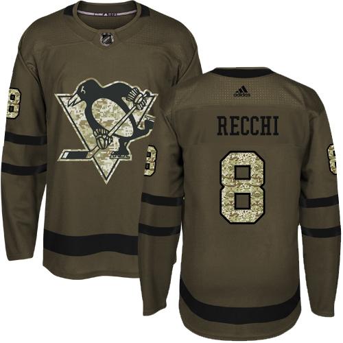 Adidas Penguins #8 Mark Recchi Green Salute to Service Stitched NHL Jersey Adidas Penguins #8 Mark Recchi Green Salute to Service Stitched NHL Jersey