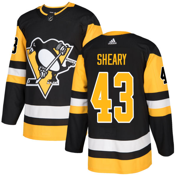 Adidas Penguins #43 Conor Sheary Black Home Authentic Stitched NHL Jersey Adidas Penguins #43 Conor Sheary Black Home Authentic Stitched NHL Jersey