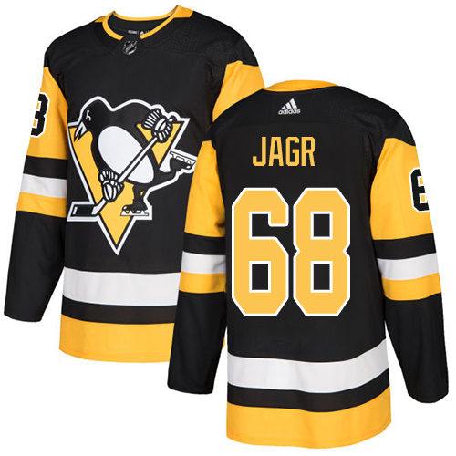Adidas Penguins #68 Jaromir Jagr Black Home Authentic Stitched NHL Jersey Adidas Penguins #68 Jaromir Jagr Black Home Authentic Stitched NHL Jersey