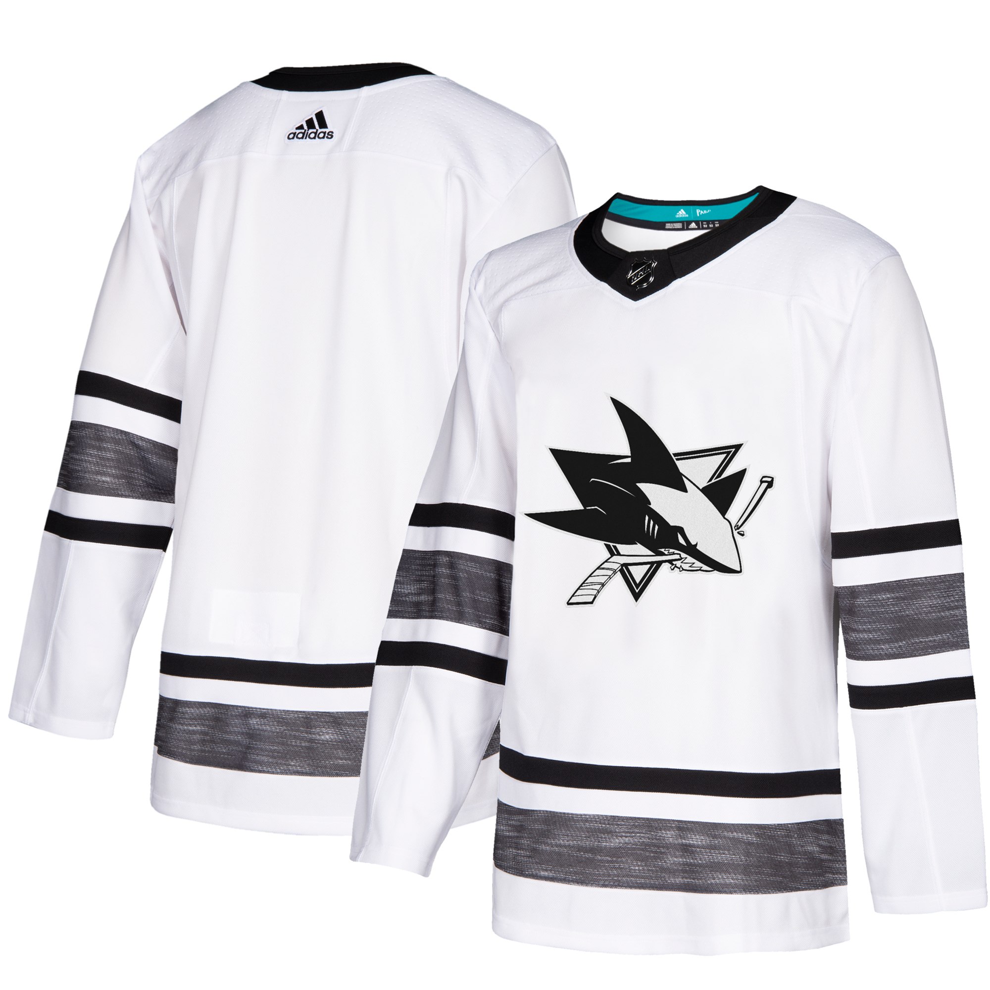Adidas Sharks Blank White 2019 All-Star Game Parley Authentic Stitched NHL Jersey Adidas Sharks Blank White 2019 All-Star Game Parley Authentic Stitched NHL Jersey