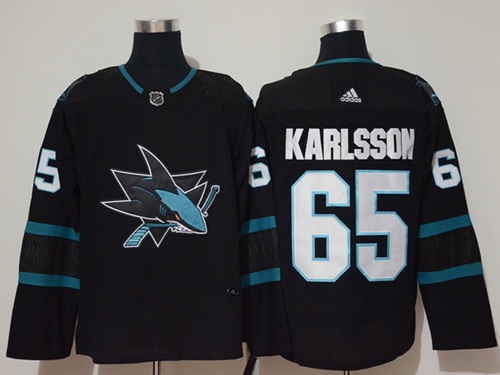 Adidas Sharks #65 Erik Karlsson Black Alternate Authentic Stitched NHL Jersey Adidas Sharks #65 Erik Karlsson Black Alternate Authentic Stitched NHL Jersey