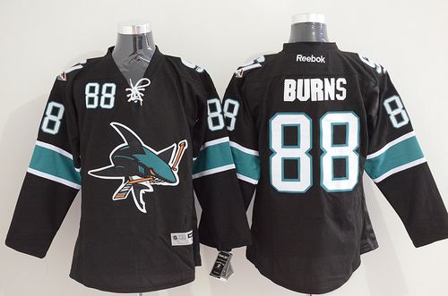 Sharks #88 Brent Burns Black Stitched NHL Jersey Sharks #88 Brent Burns Black Stitched NHL Jersey