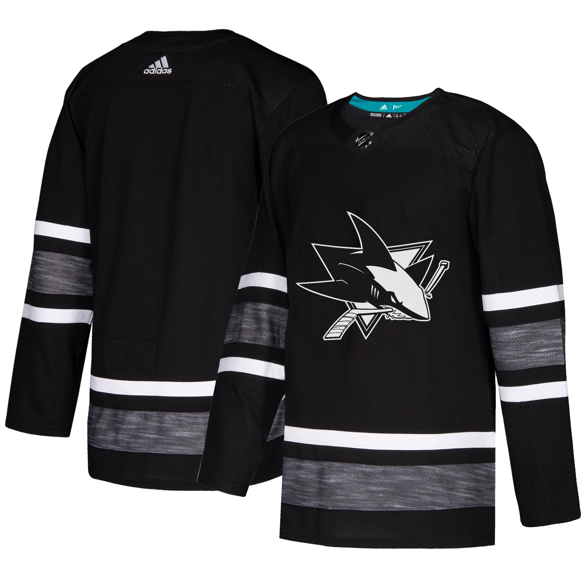 Adidas Sharks Blank Black 2019 All-Star Game Parley Authentic Stitched NHL Jersey Adidas Sharks Blank Black 2019 All-Star Game Parley Authentic Stitched NHL Jersey