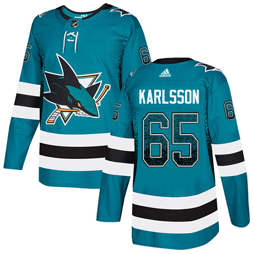 Adidas Sharks #65 Erik Karlsson Teal Home Authentic Drift Fashion Stitched NHL Jersey Adidas Sharks #65 Erik Karlsson Teal Home Authentic Drift Fashion Stitched NHL Jersey