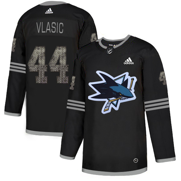 Adidas Sharks #44 Marc-Edouard Vlasic Black Authentic Classic Stitched NHL Jersey Adidas Sharks #44 Marc-Edouard Vlasic Black Authentic Classic Stitched NHL Jersey