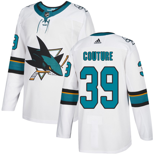 Adidas Sharks #39 Logan Couture White Road Authentic Stitched NHL Jersey Adidas Sharks #39 Logan Couture White Road Authentic Stitched NHL Jersey