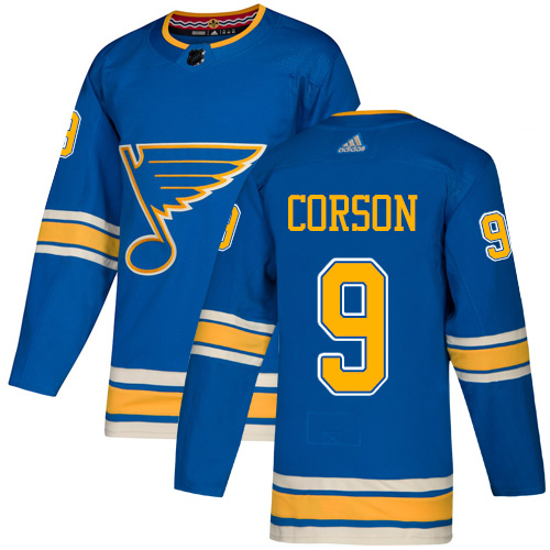 Adidas Blues #9 Shayne Corson Light Blue Alternate Authentic Stitched NHL Jersey Adidas Blues #9 Shayne Corson Light Blue Alternate Authentic Stitched NHL Jersey
