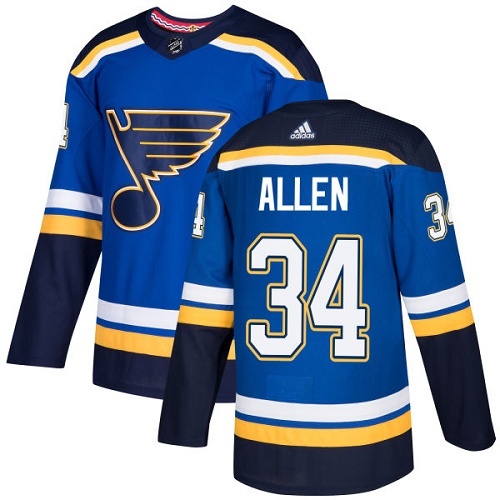 Adidas Blues #34 Jake Allen Blue Home Authentic Stitched NHL Jersey Adidas Blues #34 Jake Allen Blue Home Authentic Stitched NHL Jersey