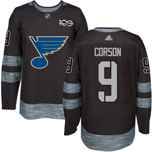 Adidas Blues #9 Shayne Corson Black 1917-2017 100th Anniversary Stitched NHL Jersey Adidas Blues #9 Shayne Corson Black 1917-2017 100th Anniversary Stitched NHL Jersey