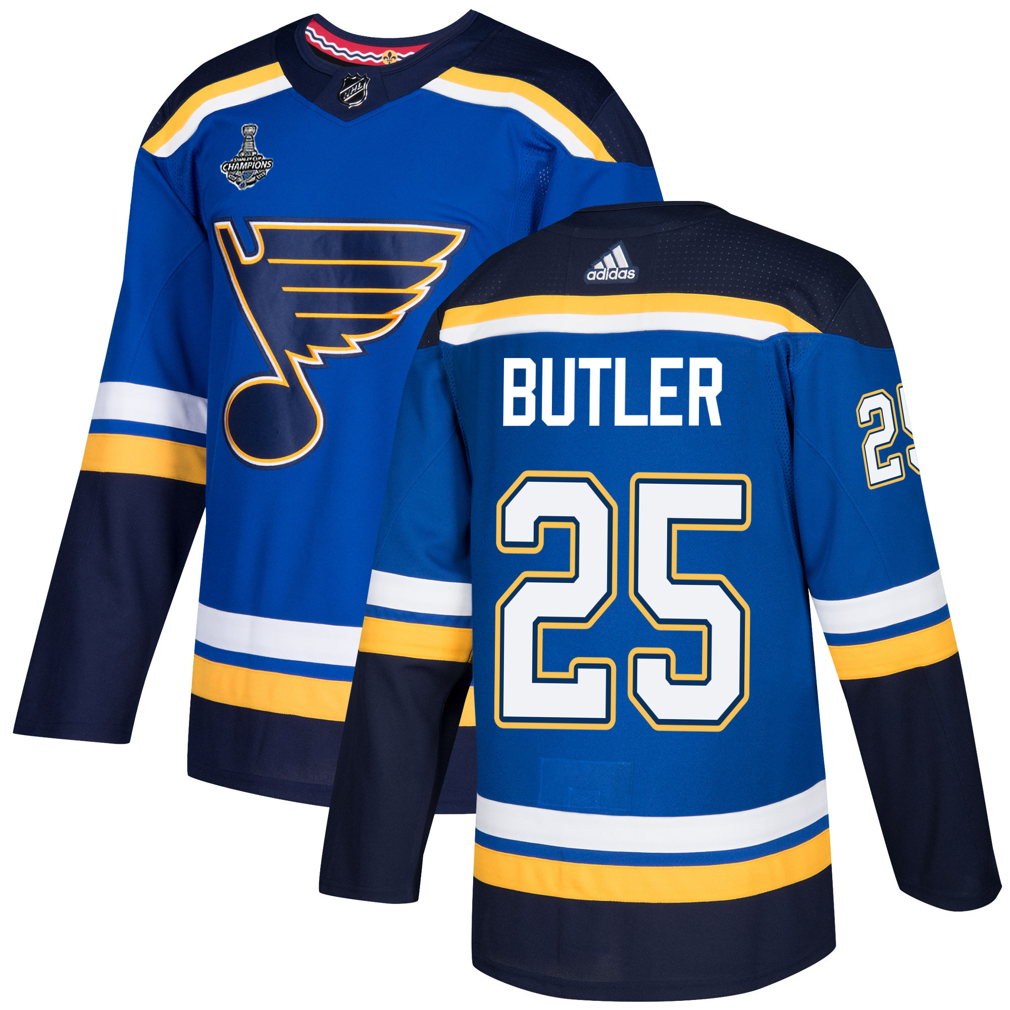 Adidas Blues #25 Chris Butler Blue Home Authentic 2019 Stanley Cup Champions Stitched NHL Jersey Adidas Blues #25 Chris Butler Blue Home Authentic 2019 Stanley Cup Champions Stitched NHL Jersey