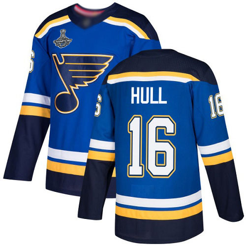 Adidas Blues #16 Brett Hull Blue Home Authentic Stanley Cup Champions Stitched NHL Jersey Adidas Blues #16 Brett Hull Blue Home Authentic Stanley Cup Champions Stitched NHL Jersey