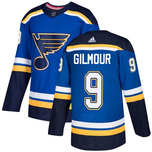 Adidas Blues #9 Doug Gilmour Blue Home Authentic Stitched NHL Jersey Adidas Blues #9 Doug Gilmour Blue Home Authentic Stitched NHL Jersey