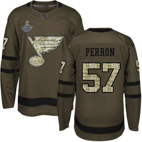 Adidas Blues #57 David Perron Green Salute to Service Stanley Cup Champions Stitched NHL Jersey Adidas Blues #57 David Perron Green Salute to Service Stanley Cup Champions Stitched NHL Jersey