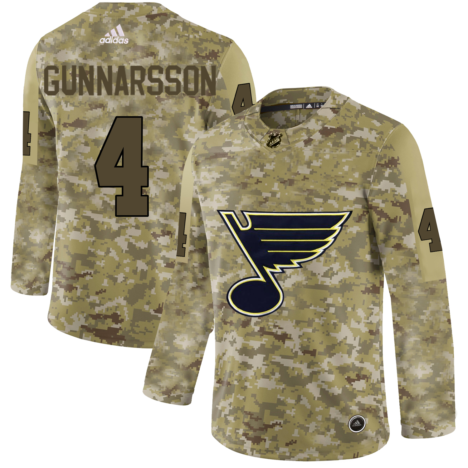 Adidas Blues #4 Carl Gunnarsson Camo Authentic Stitched NHL Jersey Adidas Blues #4 Carl Gunnarsson Camo Authentic Stitched NHL Jersey