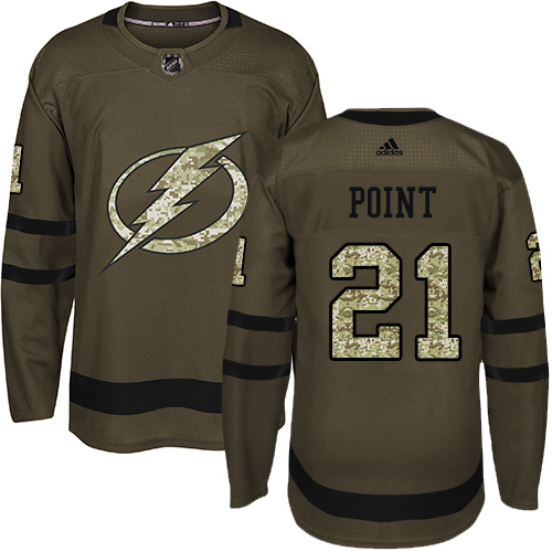 Adidas Lightning #21 Brayden Point Green Salute to Service Stitched NHL Jersey Adidas Lightning #21 Brayden Point Green Salute to Service Stitched NHL Jersey