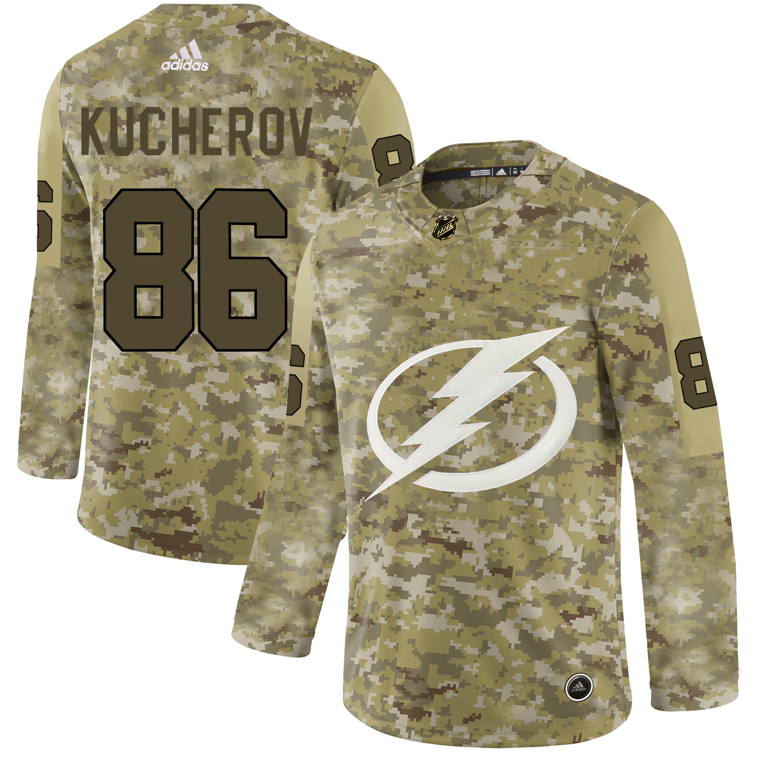 Adidas Lightning #86 Nikita Kucherov Camo Authentic Stitched NHL Jersey Adidas Lightning #86 Nikita Kucherov Camo Authentic Stitched NHL Jersey