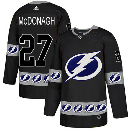 Adidas Lightning #27 Ryan McDonagh Black Authentic Team Logo Fashion Stitched NHL Jersey Adidas Lightning #27 Ryan McDonagh Black Authentic Team Logo Fashion Stitched NHL Jersey