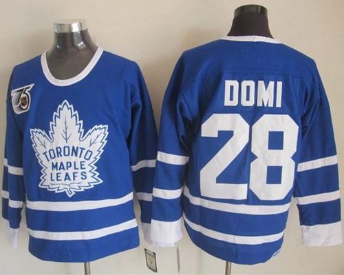 Maple Leafs #28 Tie Domi Blue 75th CCM Throwback Stitched NHL Jersey Maple Leafs #28 Tie Domi Blue 75th CCM Throwback Stitched NHL Jersey