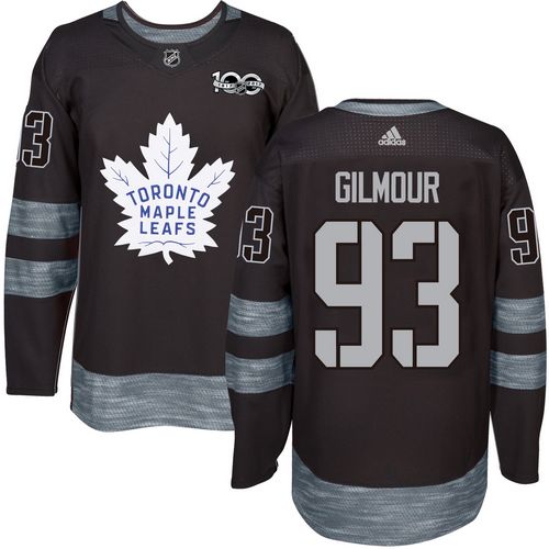 Adidas Maple Leafs #93 Doug Gilmour Black 1917-2017 100th Anniversary Stitched NHL Jersey Adidas Maple Leafs #93 Doug Gilmour Black 1917-2017 100th Anniversary Stitched NHL Jersey