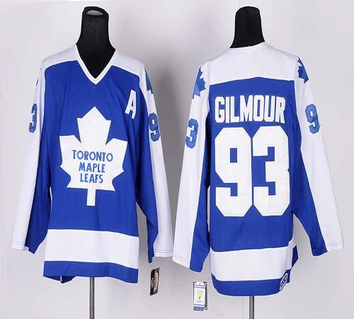 Maple Leafs #93 Doug Gilmour Blue/White CCM Throwback Stitched NHL Jersey Maple Leafs #93 Doug Gilmour Blue/White CCM Throwback Stitched NHL Jersey