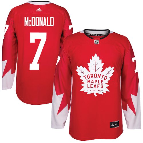 Adidas Maple Leafs #7 Lanny McDonald Red Team Canada Authentic Stitched NHL Jersey Adidas Maple Leafs #7 Lanny McDonald Red Team Canada Authentic Stitched NHL Jersey