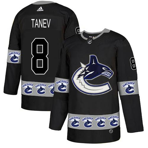 Adidas Canucks #8 Christopher Tanev Black Authentic Team Logo Fashion Stitched NHL Jersey Adidas Canucks #8 Christopher Tanev Black Authentic Team Logo Fashion Stitched NHL Jersey
