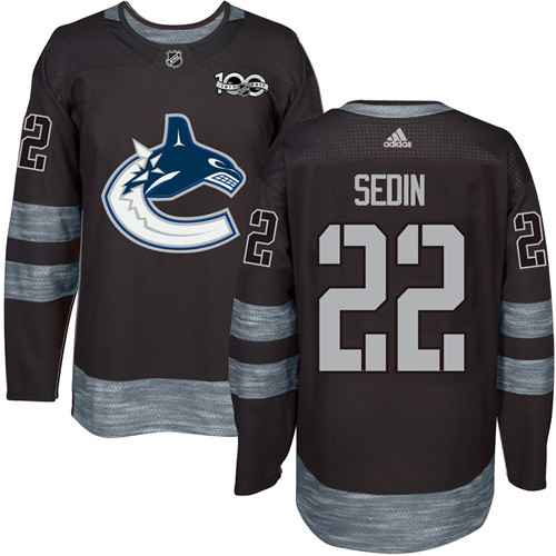 Adidas Canucks #22 Daniel Sedin Black 1917-2017 100th Anniversary Stitched NHL Jersey Adidas Canucks #22 Daniel Sedin Black 1917-2017 100th Anniversary Stitched NHL Jersey