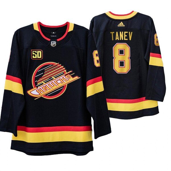 Vancouver Canucks #8 Christopher Tanev 50th Anniversary Skate 2019-20 Jersey Vancouver Canucks #8 Christopher Tanev 50th Anniversary Skate 2019-20 Jersey