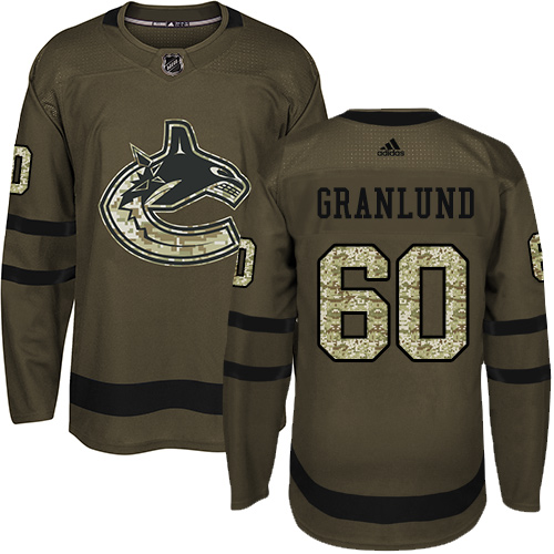 Adidas Canucks #60 Markus Granlund Green Salute to Service Stitched NHL Jersey Adidas Canucks #60 Markus Granlund Green Salute to Service Stitched NHL Jersey