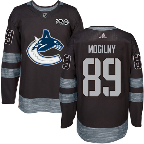 Adidas Canucks #89 Alexander Mogilny Black 1917-2017 100th Anniversary Stitched NHL Jersey Adidas Canucks #89 Alexander Mogilny Black 1917-2017 100th Anniversary Stitched NHL Jersey