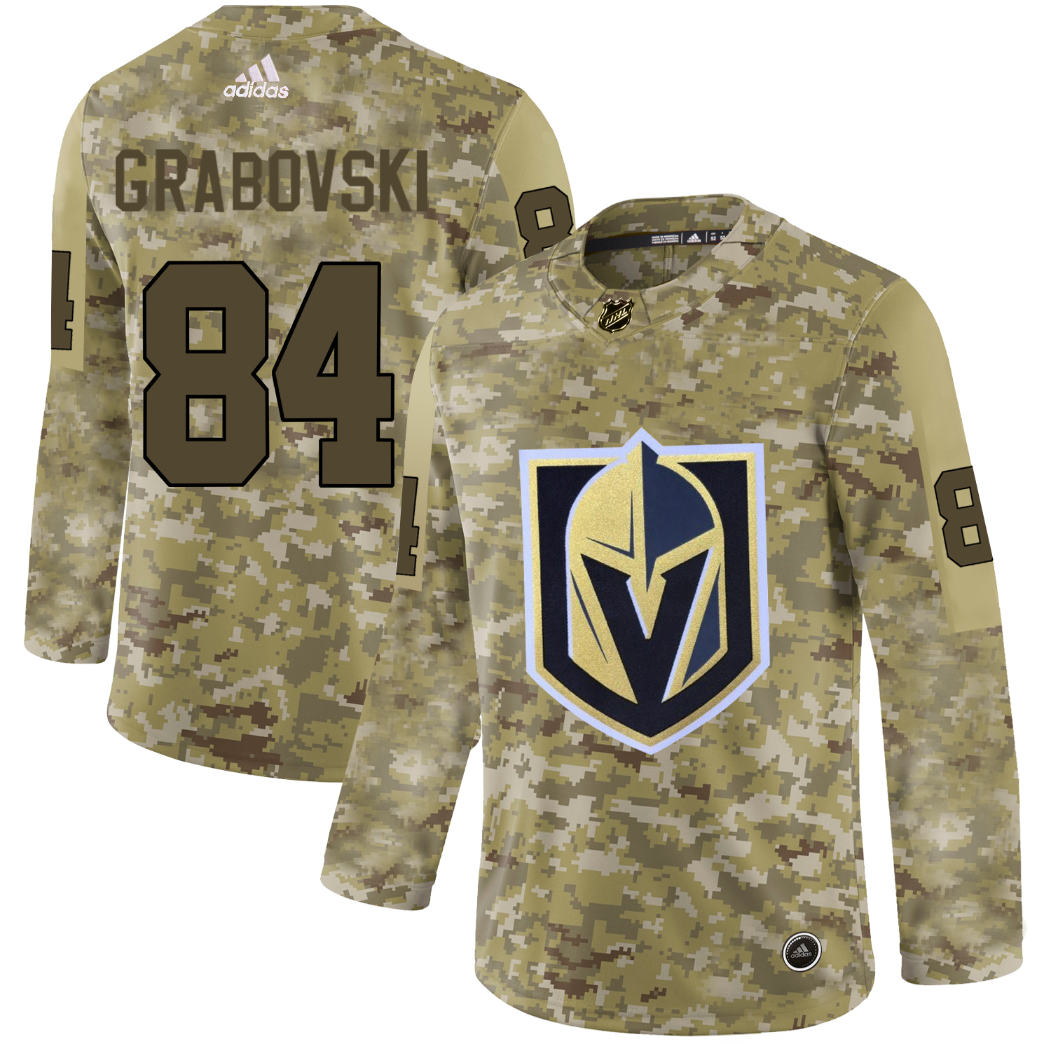 Adidas Golden Knights #84 Mikhail Grabovski Camo Authentic Stitched NHL Jersey Adidas Golden Knights #84 Mikhail Grabovski Camo Authentic Stitched NHL Jersey