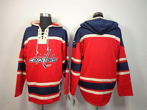 Capitals Blank Red Sawyer Hooded Sweatshirt Stitched NHL Jersey Capitals Blank Red Sawyer Hooded Sweatshirt Stitched NHL Jersey
