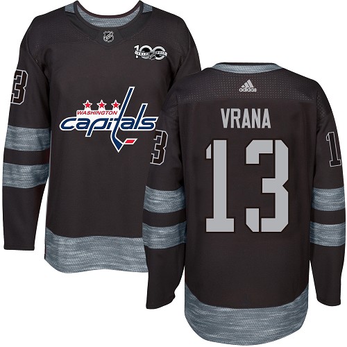 Adidas Capitals #13 Jakub Vrana Black 1917-2017 100th Anniversary Stitched NHL Jersey Adidas Capitals #13 Jakub Vrana Black 1917-2017 100th Anniversary Stitched NHL Jersey