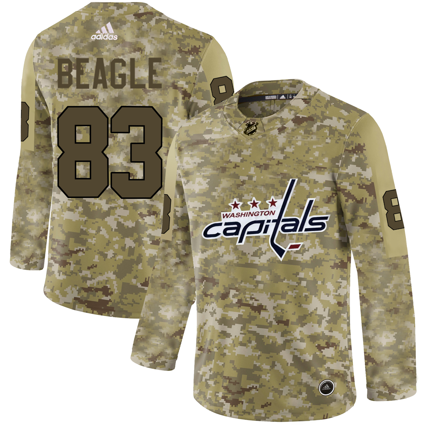 Adidas Capitals #83 Jay Beagle Camo Authentic Stitched NHL Jersey Adidas Capitals #83 Jay Beagle Camo Authentic Stitched NHL Jersey