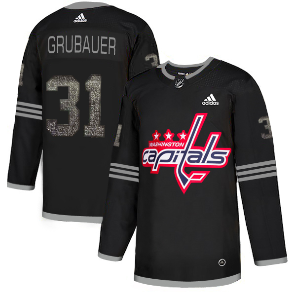 Adidas Capitals #31 Philipp Grubauer Black Authentic Classic Stitched NHL Jersey Adidas Capitals #31 Philipp Grubauer Black Authentic Classic Stitched NHL Jersey