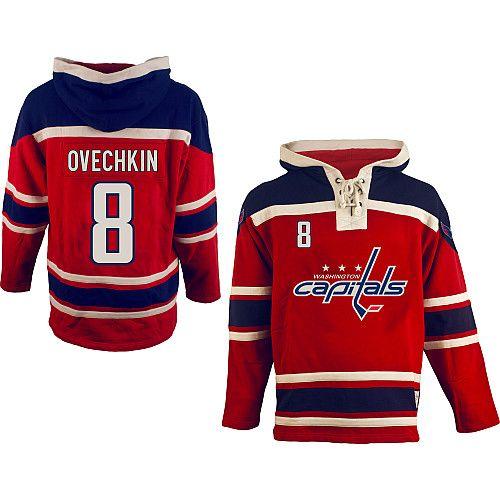 Capitals #8 Alex Ovechkin Red Sawyer Hooded Sweatshirt Stitched NHL Jersey Capitals #8 Alex Ovechkin Red Sawyer Hooded Sweatshirt Stitched NHL Jersey