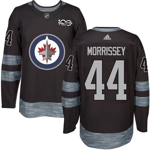 Adidas Jets #44 Josh Morrissey Black 1917-2017 100th Anniversary Stitched NHL Jersey Adidas Jets #44 Josh Morrissey Black 1917-2017 100th Anniversary Stitched NHL Jersey