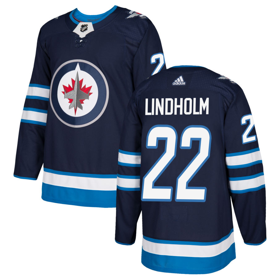 Adidas Jets #22 Par Lindholm Navy Blue Home Authentic Stitched NHL Jersey Adidas Jets #22 Par Lindholm Navy Blue Home Authentic Stitched NHL Jersey