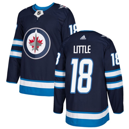 Adidas Jets #18 Bryan Little Navy Blue Home Authentic Stitched NHL Jersey Adidas Jets #18 Bryan Little Navy Blue Home Authentic Stitched NHL Jersey