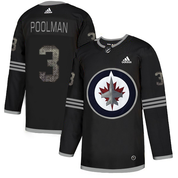 Adidas Jets #3 Tucker Poolman Black Authentic Classic Stitched NHL Jersey Adidas Jets #3 Tucker Poolman Black Authentic Classic Stitched NHL Jersey