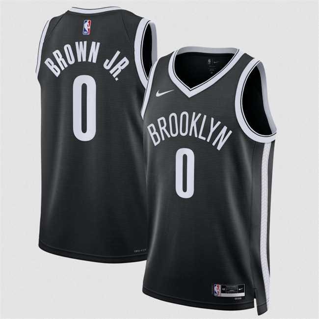 Men's Brooklyn Nets #0 Mikel Brown Jr2026 Draft Icon Edition Stitched Basketball Jersey Men's Brooklyn Nets #0 Mikel Brown Jr2026 Draft Icon Edition Stitched Basketball Jersey