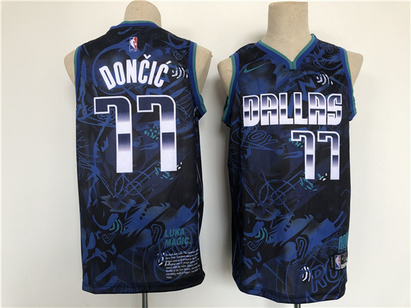 Men's Dallas Mavericks #77 Luka Doncic Black Stitched Basketball Jersey Men's Dallas Mavericks #77 Luka Doncic Black Stitched Basketball Jersey