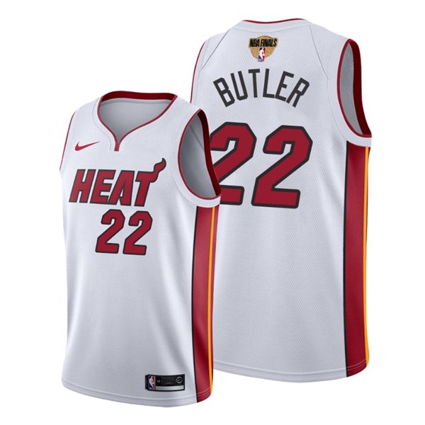 Men's Miami Heat White #22 Jimmy Butler 2020 Finals Bound Association Edition Stitched NBA Jersey Men's Miami Heat White #22 Jimmy Butler 2020 Finals Bound Association Edition Stitched NBA Jersey